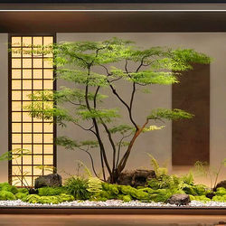 Artificial Green Plant, Maple Tree, Fake Maple Tree, Landscape Decoration, Window Display, Shopping Mall, Tea Room, Window Plant Decoration Set Combination Artificial Green Plant, Maple Tree, Fake Maple Tree, Landscape Decoration, Window Display, Shopping Mall, Tea Room, Window Plant Decoration Set Combination