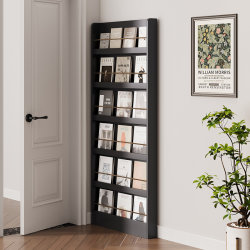 Retro Bookshelf Display Rack Multi-Layer Storage Wall-Side Small Narrow Cabinet Study Room Door Rear Storage Rack Floor-Standing Ultra-Thin Book and Newspaper Rack Retro Bookshelf Display Rack Multi-Layer Storage Wall-Side Small Narrow Cabinet Study Room Door Rear Storage Rack Floor-Standing Ultra-Thin Book and Newspaper Rack