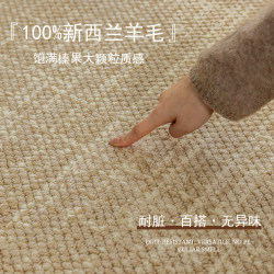 New Zealand Imported Wool Carpets Are Standard in Large Homes, Featuring Plain Colors, Stain-Resistant, Suitable for Living Rooms and Bedrooms, with a High-End, Simple, Light Luxury, and Wabi-Sabi Style New Zealand Imported Wool Carpets Are Standard in Large Homes, Featuring Plain Colors, Stain-Resistant, Suitable for Living Rooms and Bedrooms, with a High-End, Simple, Light Luxury, and Wabi-Sabi Style