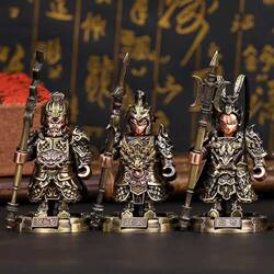 Pure metal melting and assembly casting Three Kingdoms figure relief heavy armor model blind box desktop ornament toy collection Pure metal melting and assembly casting Three Kingdoms figure relief heavy armor model blind box desktop ornament toy collection
