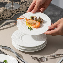Ceramic Dipping Dish for Home Use, 2025 New French-Style Plate, Jingdezhen Exquisite Dishware Ceramic Dipping Dish for Home Use, 2025 New French-Style Plate, Jingdezhen Exquisite Dishware