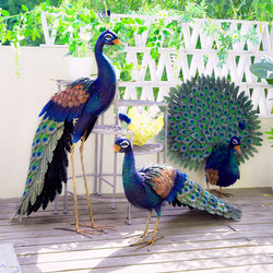 Peacock Metal Iron Art Outdoor Garden Courtyard Villa Landscaping Large Ornament Artificial Outdoor Decoration Peacock Metal Iron Art Outdoor Garden Courtyard Villa Landscaping Large Ornament Artificial Outdoor Decoration