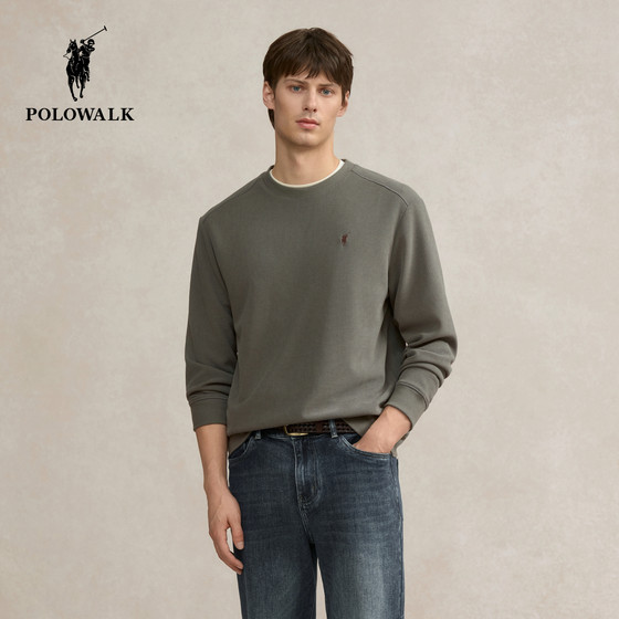 POLOWALK men's sweatshirt 2025 autumn new product business casual round neck pullover inner bottoming shirt men's style
POLOWALK men's sweatshirt 2025 autumn new product business casual round neck pullover inner bottoming shirt men's style