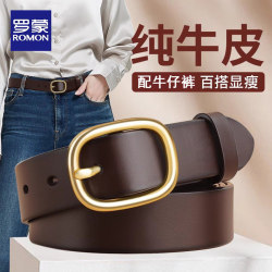 Romon Belt Women Genuine Leather 2025 New arrival Genuine Easiest for match Women's Belt Decoration with Denim Women's Belt Romon Belt Women Genuine Leather 2025 New arrival Genuine Easiest for match Women's Belt Decoration with Denim Women's Belt
