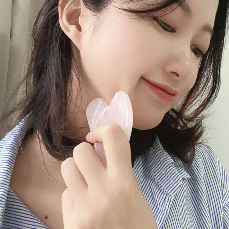 핑크 크리스탈 힘줄 스틱, 침술 펜, 스크래핑 보드, 미용 스틱, 눈 마사지 스틱, 특수 면도 보드 -