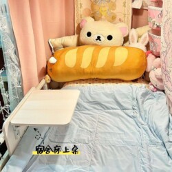 Dormitory Bed-Side Table Suspended on the Side of the Bed, Foldable Study Table for College Students' Bunk Beds, Bedside Computer Desk Dormitory Bed-Side Table Suspended on the Side of the Bed, Foldable Study Table for College Students' Bunk Beds, Bedside Computer Desk