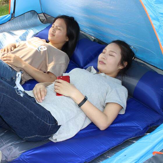 Automatic inflatable cushion widened and thickened picnic outdoor tent sleeping mat camping single double air cushion bed 
Automatic inflatable cushion widened and thickened picnic outdoor tent sleeping mat camping single double air cushion bed