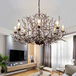 American country living room dining room bedroom creative art chandeliers personalized stairs villa balcony crystal branch chandeliers American country living room dining room bedroom creative art chandeliers personalized stairs villa balcony crystal branch chandeliers