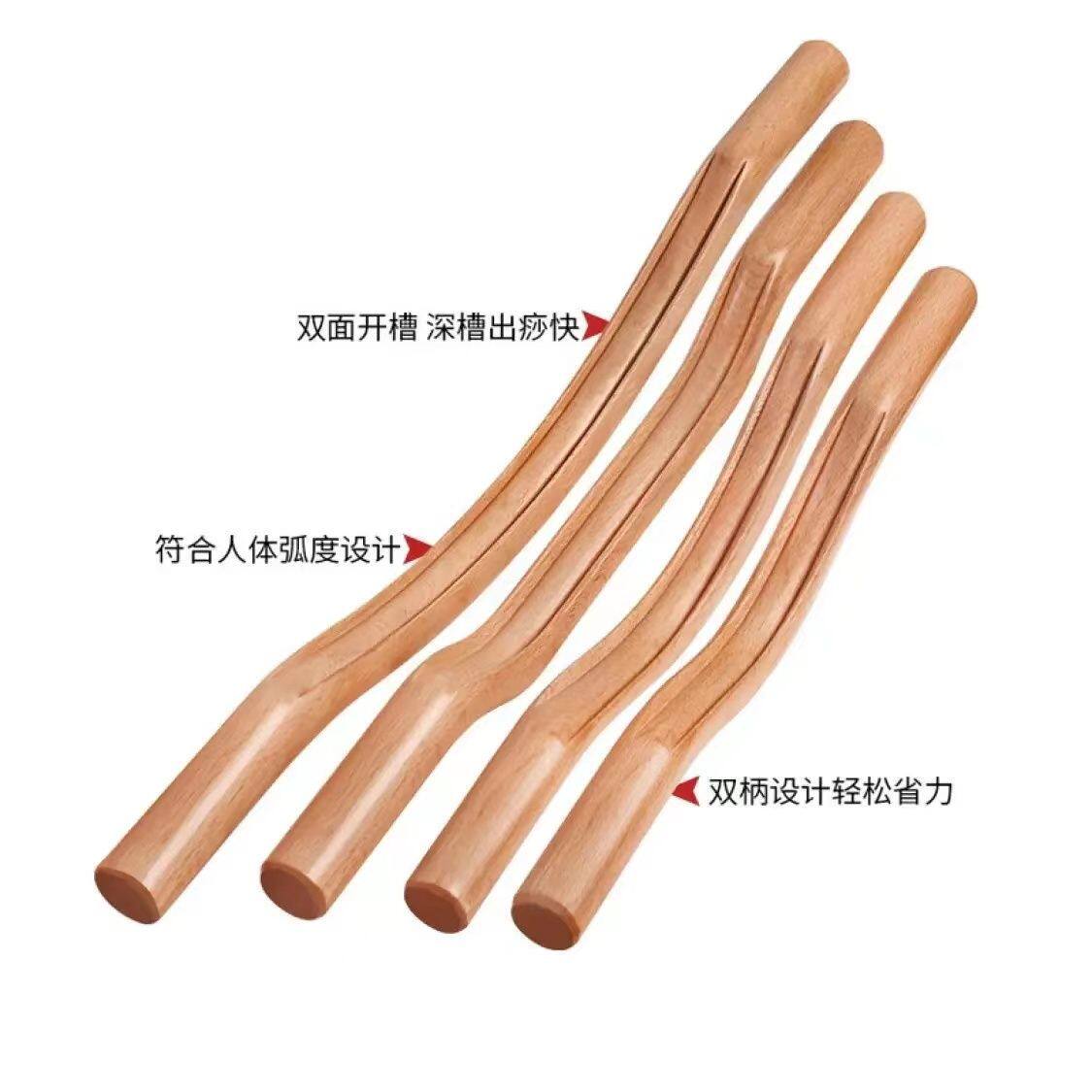 천진 스틱, 너도밤나무 미용실 롤링 스틱, 전신, 경추, 허리, 어깨, 목 스크래핑 마사지기 -