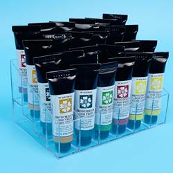 Acrylic transparent 15ml watercolor paint display stand plastic desktop storage box 24 grids 40 grids paint organizer Acrylic transparent 15ml watercolor paint display stand plastic desktop storage box 24 grids 40 grids paint organizer