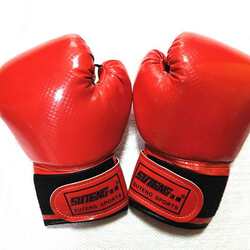 Sagitar mat pattern children's boxing full finger gloves, one-piece sponge inner liner, Sanda fighting training boxing gloves Sagitar mat pattern children's boxing full finger gloves, one-piece sponge inner liner, Sanda fighting training boxing gloves
