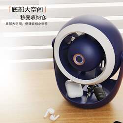 Wall-mounted desktop turbo fan outdoor night light small fan portable USB rechargeable lighting electric fan Wall-mounted desktop turbo fan outdoor night light small fan portable USB rechargeable lighting electric fan