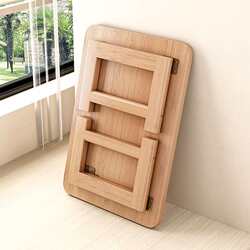Folding table Nanzhu Kang table household solid wood tatami small coffee table bay window table bed study desk computer low table Folding table Nanzhu Kang table household solid wood tatami small coffee table bay window table bed study desk computer low table