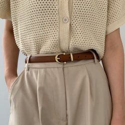 Plus-Size Extra-Long Thin Belt for Women, Simple Retro Korean Style Casual Pants, Small Belt, Trendy and Fashionable Internet Celebrity Style Plus-Size Extra-Long Thin Belt for Women, Simple Retro Korean Style Casual Pants, Small Belt, Trendy and Fashionable Internet Celebrity Style