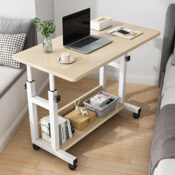 Bedside table movable small table bed table lift dormitory lazy bedroom simple home student desk Bedside table movable small table bed table lift dormitory lazy bedroom simple home student desk