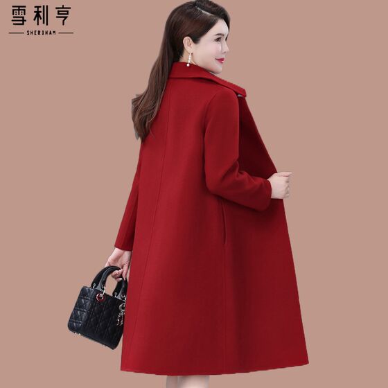 Speedy mother wear double-sided fleece coat women's tweed mid-length style 40-year-old 50-year-old middle-aged and elderly women's wool wool
Speedy mother wear double-sided fleece coat women's tweed mid-length style 40-year-old 50-year-old middle-aged and elderly women's wool wool