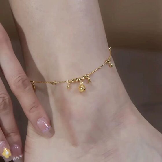Lucky beads and ball anklets for women with niche design high-end sense Guochao Gong bell foot chain for zodiac year of giving girlfriend gift
Lucky beads and ball anklets for women with niche design high-end sense Guochao Gong bell foot chain for zodiac year of giving girlfriend gift