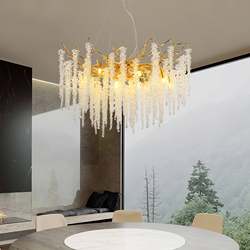 Light luxury Italian high-end crystal chandeliers designer villa living room bedroom dining room model room exhibition hall chandeliers Light luxury Italian high-end crystal chandeliers designer villa living room bedroom dining room model room exhibition hall chandeliers