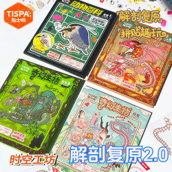 Time and space workshop anatomy restoration 2.0 sticker puzzle 3D cute ornaments DIY handbook educational toys children's landscaping Time and space workshop anatomy restoration 2.0 sticker puzzle 3D cute ornaments DIY handbook educational toys children's landscaping