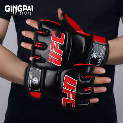 The half-finger glove is upgraded to the inner liner and the heavy punch does not hurt the wrist The half-finger glove is upgraded to the inner liner and the heavy punch does not hurt the wrist