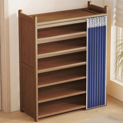 Shoe Rack for Home Entrance 2024 Hot New Model Solid Wood Space-Saving Economical Layered Partition Simple Shoe Cabinet Shoe Rack for Home Entrance 2024 Hot New Model Solid Wood Space-Saving Economical Layered Partition Simple Shoe Cabinet