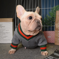 Pet dog clothes knitted l stretch bottoming shirt autumn and winter warm French Bulldog Corgi Teddy Schnauzer clothing shirt Pet dog clothes knitted l stretch bottoming shirt autumn and winter warm French Bulldog Corgi Teddy Schnauzer clothing shirt