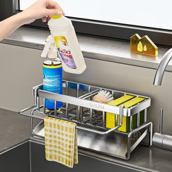 Sink 304 Drain Rack Sponge Wipe Arrangement Rack Sink 304 Drain Rack Sponge Wipe Arrangement Rack