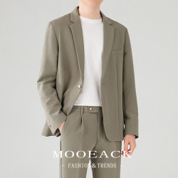Spring and Autumn Casual Suits for Men, Loose and Drapey, Stylish and Trendy Korean-Style Suit Sets, Men's Jackets with a High-End Feel Spring and Autumn Casual Suits for Men, Loose and Drapey, Stylish and Trendy Korean-Style Suit Sets, Men's Jackets with a High-End Feel