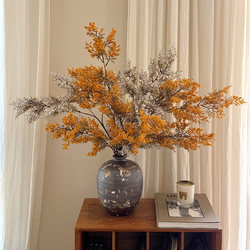 Oil Painting-Style Frost Simulation Green Plant Decoration, Artificial Flower Bouquet, Floral Art Decoration, High-End Wabi-Sabi Style Desktop Flower Arrangement Oil Painting-Style Frost Simulation Green Plant Decoration, Artificial Flower Bouquet, Floral Art Decoration, High-End Wabi-Sabi Style Desktop Flower Arrangement