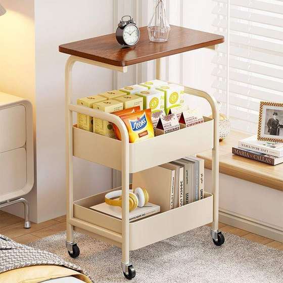 Coffee table, living room sofa side creative cart storage mobile tea table with wheels household bedroom storage rack small table
Coffee table, living room sofa side creative cart storage mobile tea table with wheels household bedroom storage rack small table