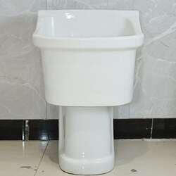 Mop pool pillar basin split ceramic mop pool sink balcony bathroom square mop bucket household mop pool Mop pool pillar basin split ceramic mop pool sink balcony bathroom square mop bucket household mop pool