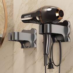 Hair dryer storage rack without punching wall-mounted Hair dryer storage rack without punching wall-mounted