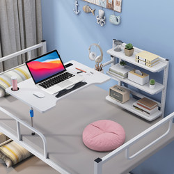 Dormitory folding lift bed desk college student bed desk lazy upper bunk writing suspended computer desk small table Dormitory folding lift bed desk college student bed desk lazy upper bunk writing suspended computer desk small table