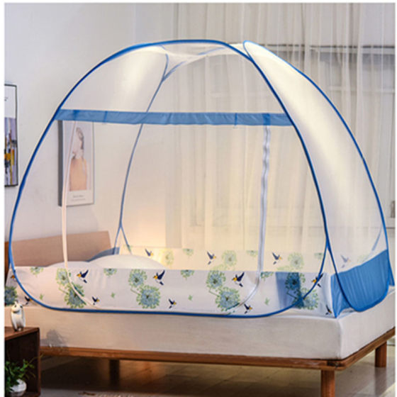 Mosquito net, Mongolian yurt, no installation, anti drop folding dormitory, household single and double bed, princess style, 1.2m 1.5m8 tent Mosquito net, Mongolian yurt, no installation, anti drop folding dormitory, household single and double bed, princess style, 1.2m 1.5m8 tent