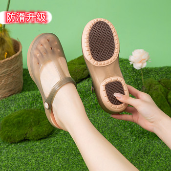 Women's non-slip beef tendon sole wear soft sole jelly hole shoes Women's non-slip beef tendon sole wear soft sole jelly hole shoes