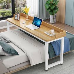 Computer desk bed desk home bedroom study long cross-bed table student removable lazy bedside table Computer desk bed desk home bedroom study long cross-bed table student removable lazy bedside table