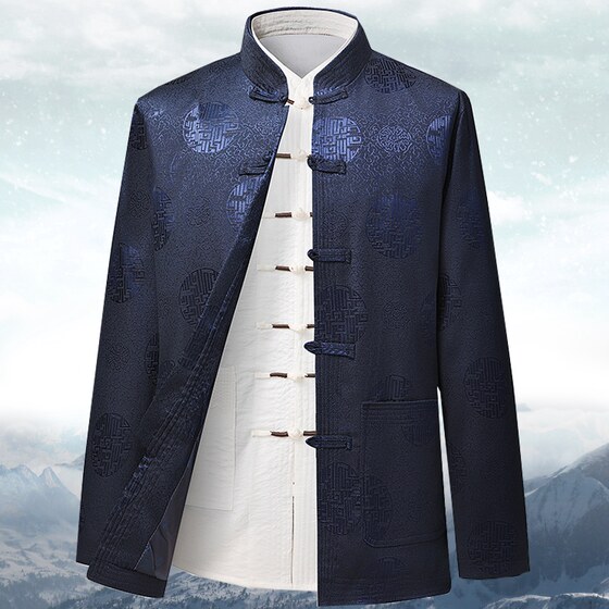 Middle-aged and elderly men's Tang suit casual jacket Dad Hanfu Spring and Autumn Chinese large-size jacket Grandpa birthday suit
Middle-aged and elderly men's Tang suit casual jacket Dad Hanfu Spring and Autumn Chinese large-size jacket Grandpa birthday suit
