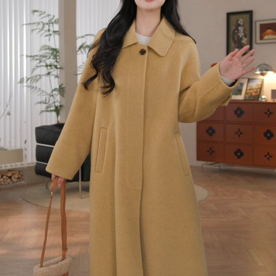 25917 Solid color, simple and warm autumn and winter Korean version, slim and small style, medium-length wool coat
25917 Solid color, simple and warm autumn and winter Korean version, slim and small style, medium-length wool coat