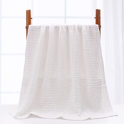 Pure white cotton gauze towel baby face wash and bath towel six-layer children's towel bath towel children's handkerchief soft and absorbent Pure white cotton gauze towel baby face wash and bath towel six-layer children's towel bath towel children's handkerchief soft and absorbent