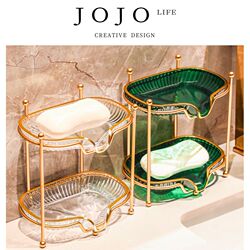 JOJOS L. PDCrystal soap dish wall-mounted punch-free draining stainless steel grain JOJOS L. PDCrystal soap dish wall-mounted punch-free draining stainless steel grain