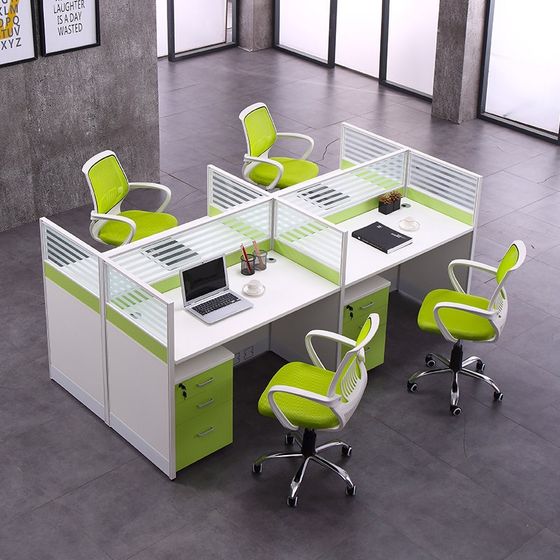 Simple modern staff screen desk, partition booth, 4-person work station, office furniture combination computer desk
Simple modern staff screen desk, partition booth, 4-person work station, office furniture combination computer desk