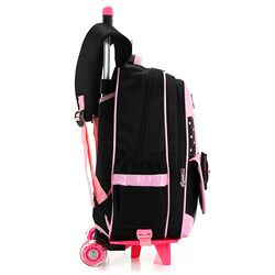 Student female drag bag two wheels can climb stairs children's elementary school trolley school bag 1-3-5-6 grade 2 wheels waterproof Student female drag bag two wheels can climb stairs children's elementary school trolley school bag 1-3-5-6 grade 2 wheels waterproof