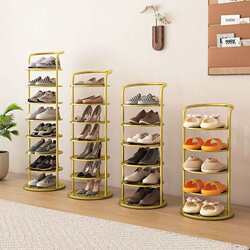 Shoe rack shelf home door simple narrow storage small narrow shoe cabinet iron multi-layer space dormitory Shoe rack shelf home door simple narrow storage small narrow shoe cabinet iron multi-layer space dormitory