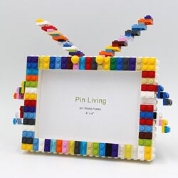 Pinyi colorful butterfly DIY building blocks mosaic children's handmade photo frame table kindergarten baby activity photo frame Pinyi colorful butterfly DIY building blocks mosaic children's handmade photo frame table kindergarten baby activity photo frame