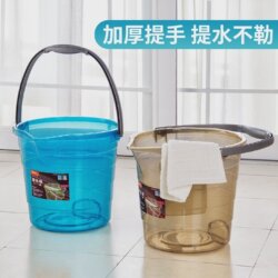 Bucket household portable student dormitory bath bucket mop water storage thickened large plastic laundry bucket for water storage Bucket household portable student dormitory bath bucket mop water storage thickened large plastic laundry bucket for water storage