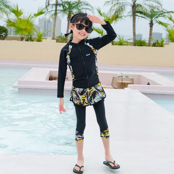 Parent-child children's diving suit female couple jellyfish surfing swimsuit long sleeve men's split trousers full body set
Parent-child children's diving suit female couple jellyfish surfing swimsuit long sleeve men's split trousers full body set