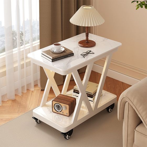 Sofa side cabinet movable side several rock board tea table living room B small cart balcony tea table high-end bedside
Sofa side cabinet movable side several rock board tea table living room B small cart balcony tea table high-end bedside