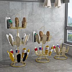 Living room shoe drying rack, outdoor balcony, simple hanging shoe rack for drying E shoes, floor-standing slipper rack, storage artifact, iron art Living room shoe drying rack, outdoor balcony, simple hanging shoe rack for drying E shoes, floor-standing slipper rack, storage artifact, iron art