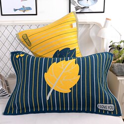 A pair of pure cotton gauze pillow covers, pure cotton high-end single Nordic style simple couple pillow cover in summer to absorb sweat A pair of pure cotton gauze pillow covers, pure cotton high-end single Nordic style simple couple pillow cover in summer to absorb sweat