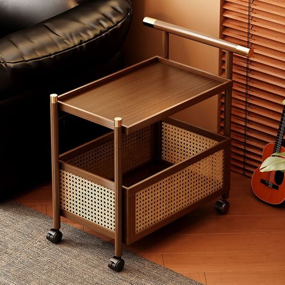 Sofa side table, medium and old trolley, movable push and pull tea table, rattan storage frame, retro multi-layer bedside storage rack
Sofa side table, medium and old trolley, movable push and pull tea table, rattan storage frame, retro multi-layer bedside storage rack